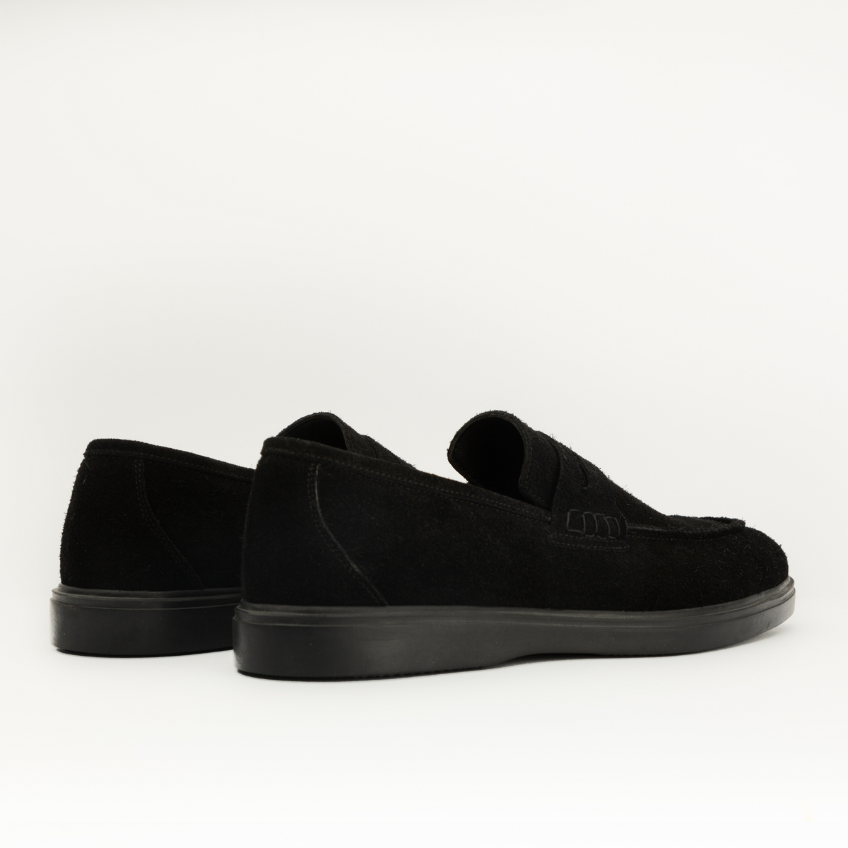 Mocassins en daim noir Men & Panda