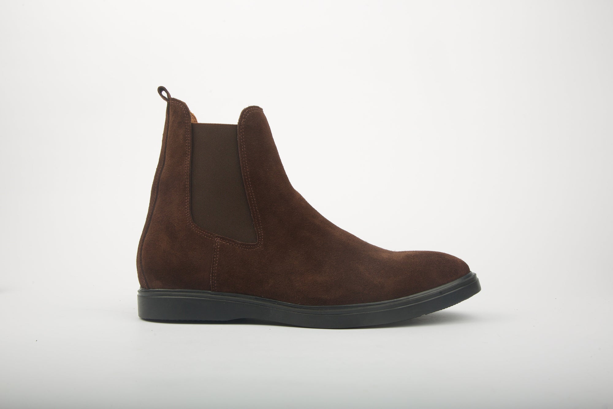 Bottines en daim marron