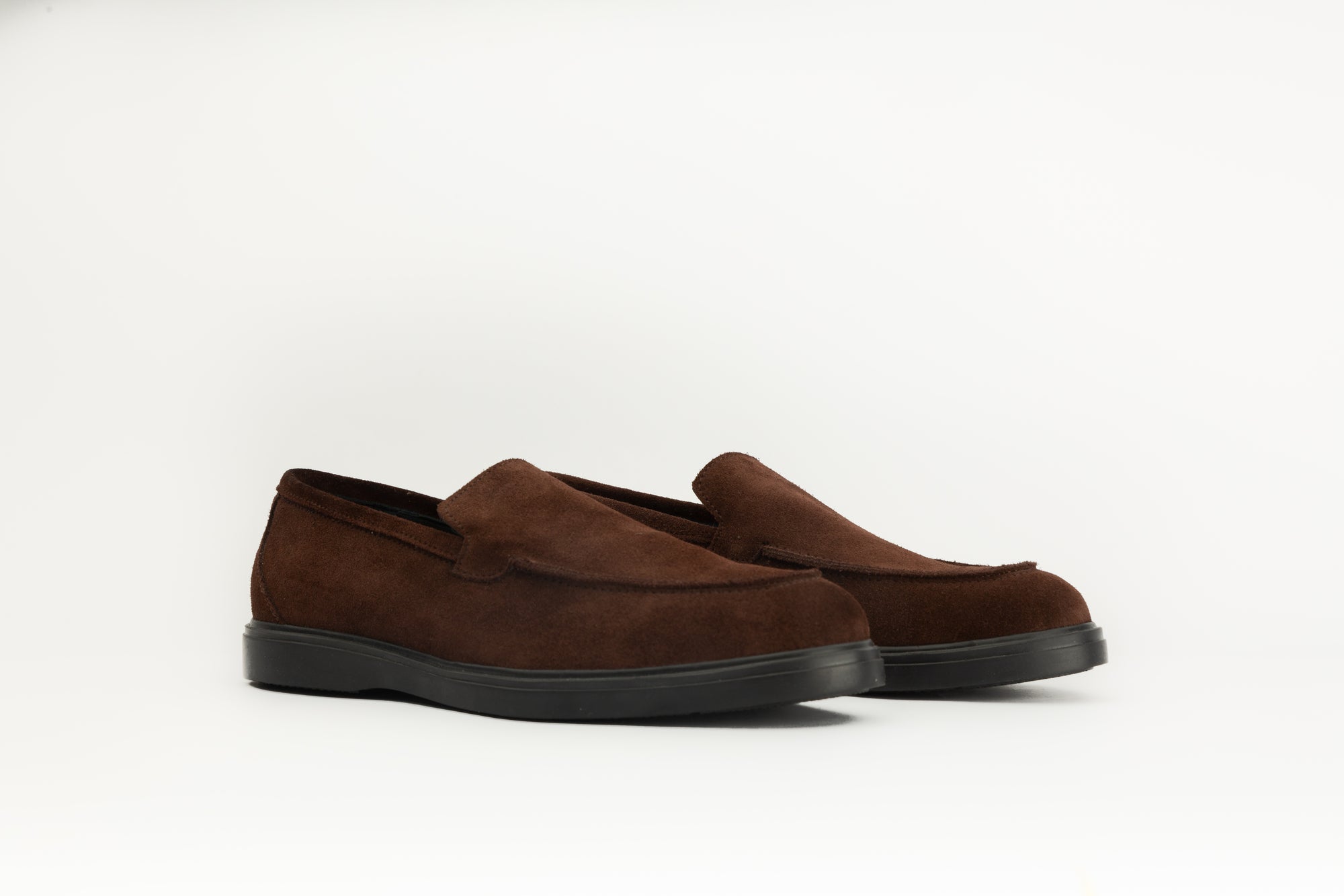 Mocassins en daim marron