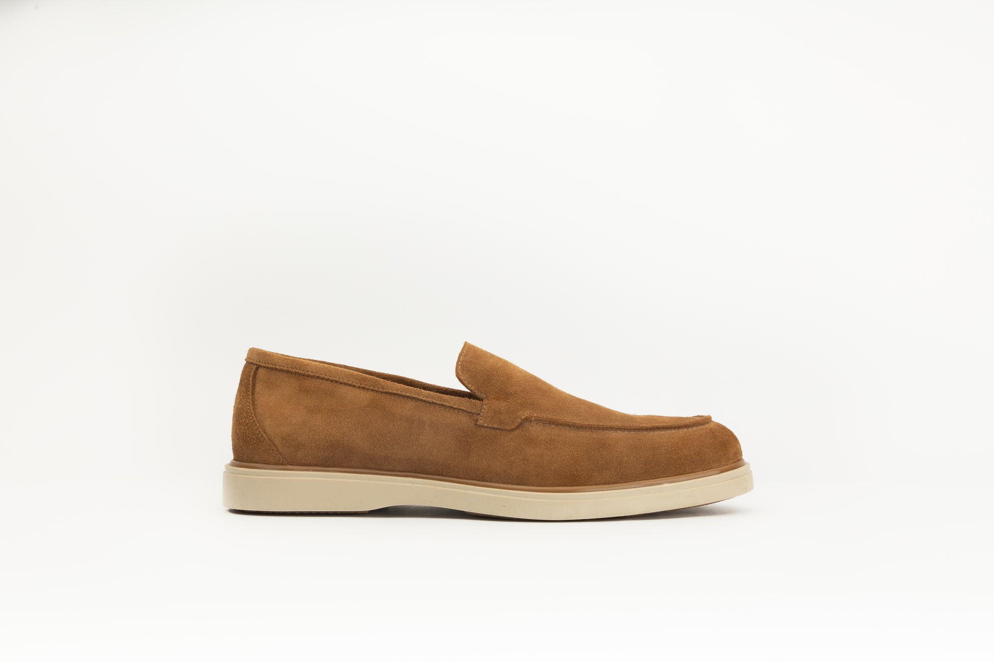 Mocassins en daim camel