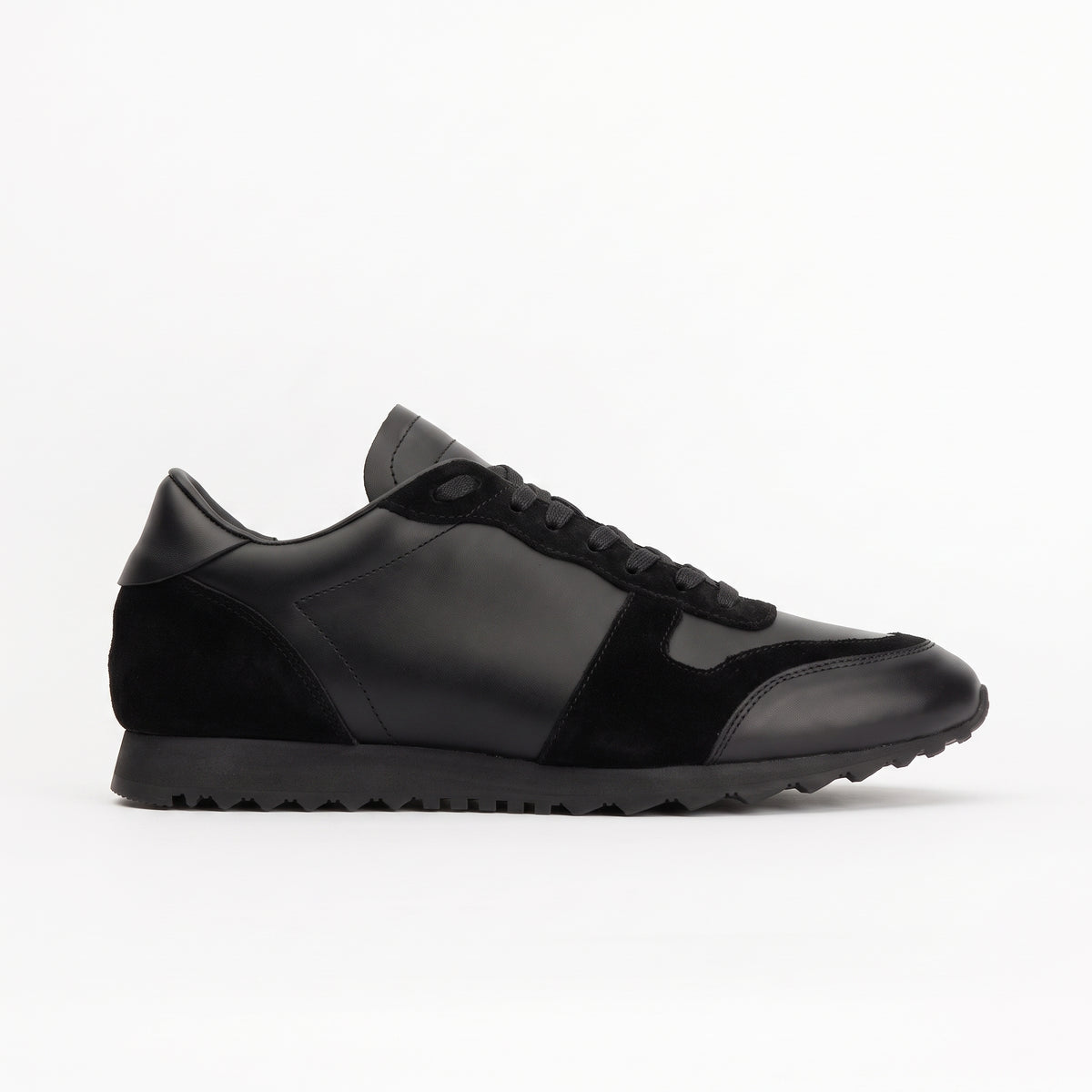 Sneakers RUNNER en cuir noir - daim noir Men & Panda
