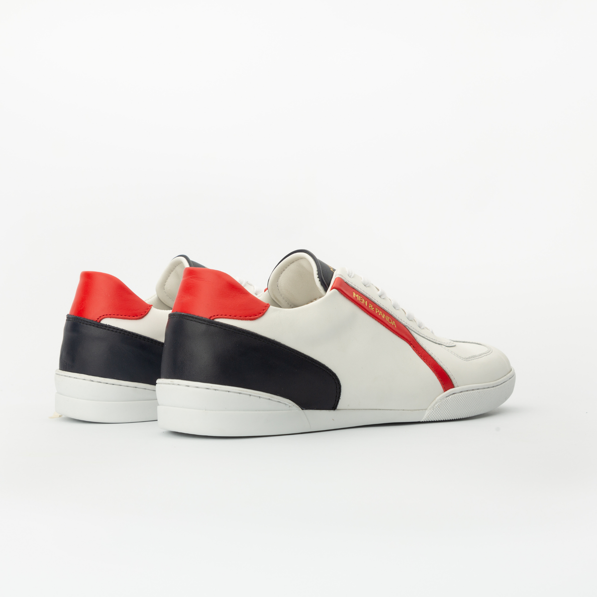Sneakers RETRO en cuir blanc Men & Panda