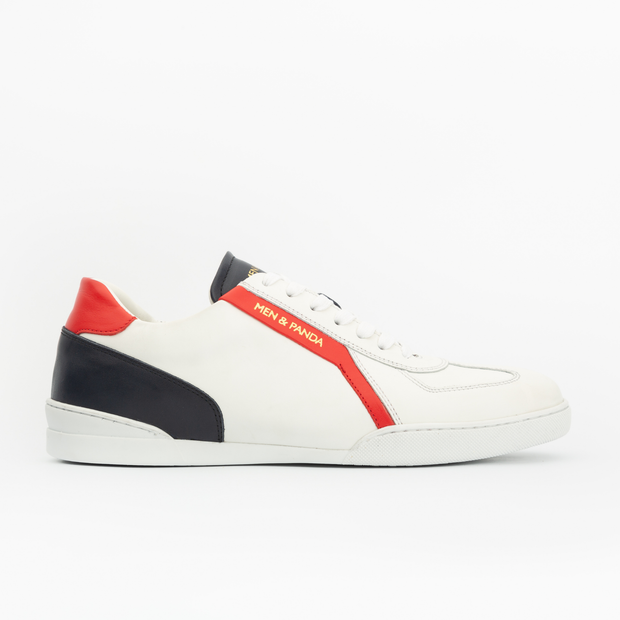 Sneakers RETRO en cuir blanc Men & Panda