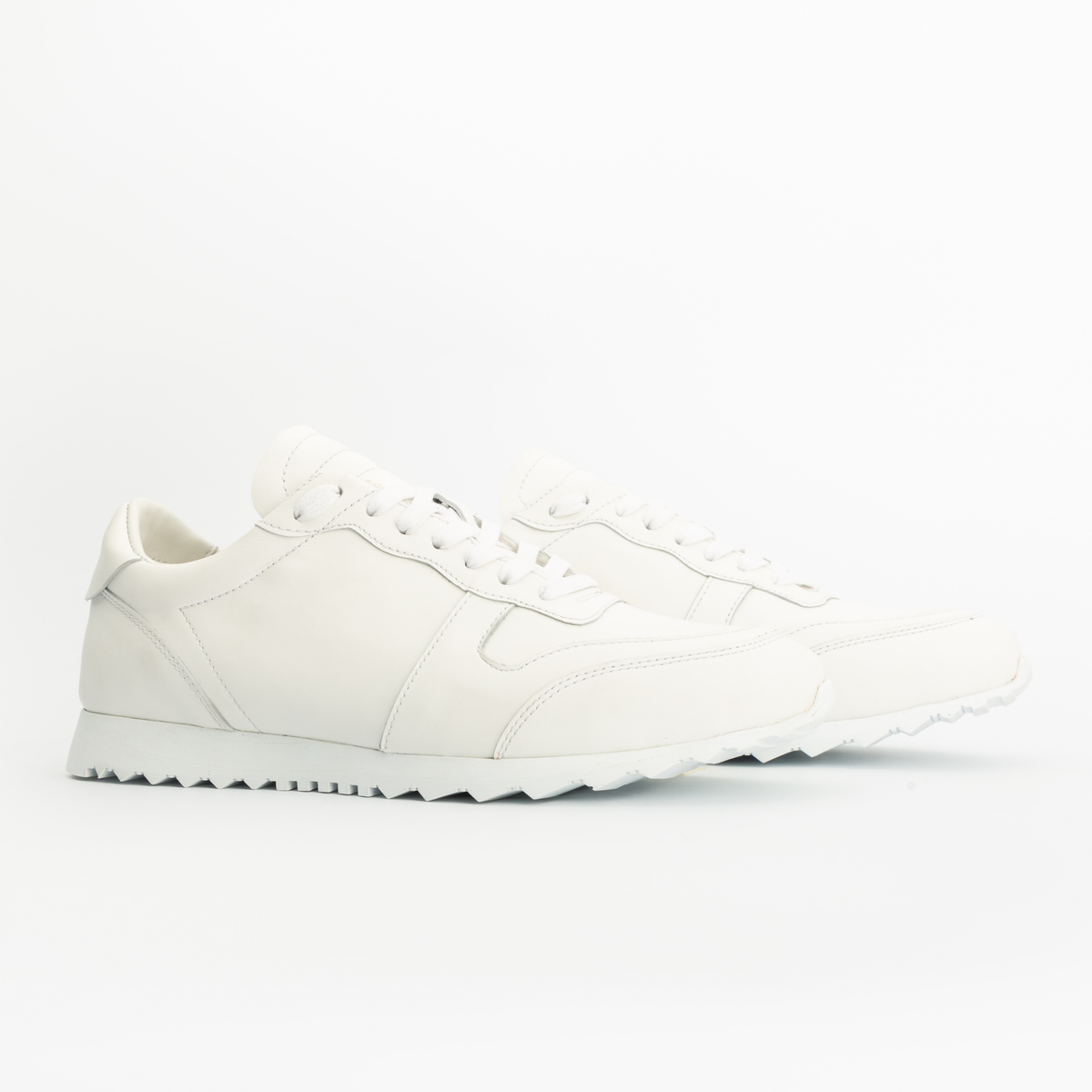 Sneakers RUNNER en cuir blanc