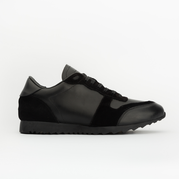 Sneakers RUNNER en cuir noir - daim noir Men & Panda
