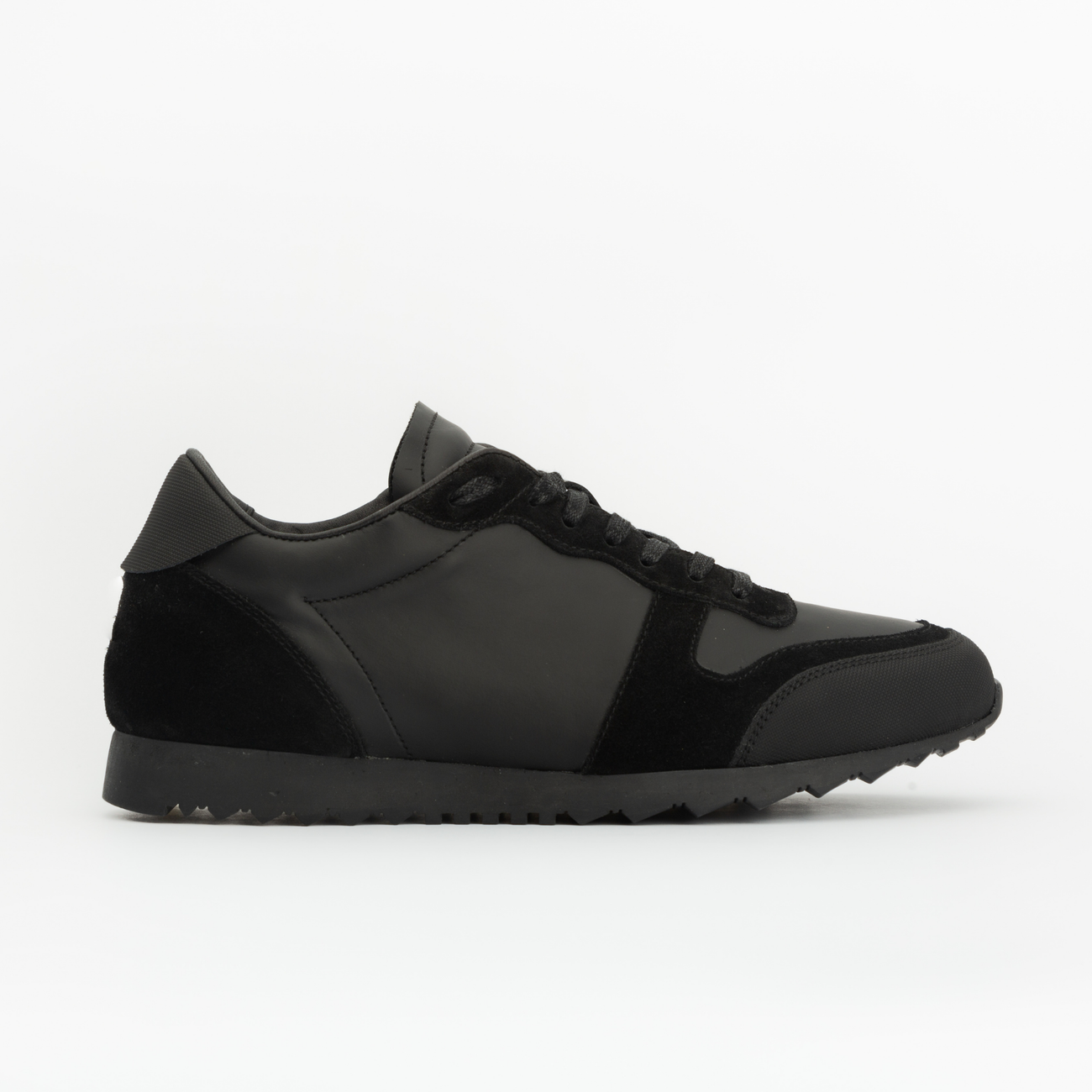 Sneakers RUNNER en cuir noir - cuir technique Men & Panda