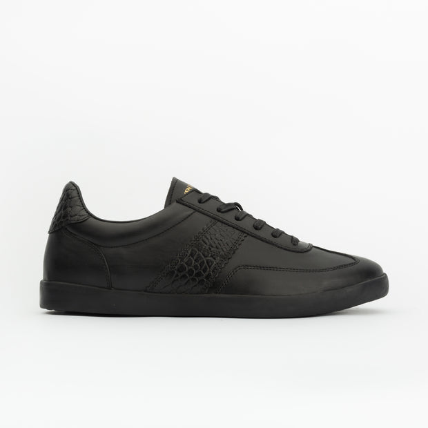 Sneakers ARROW en cuir noir croco Men & Panda