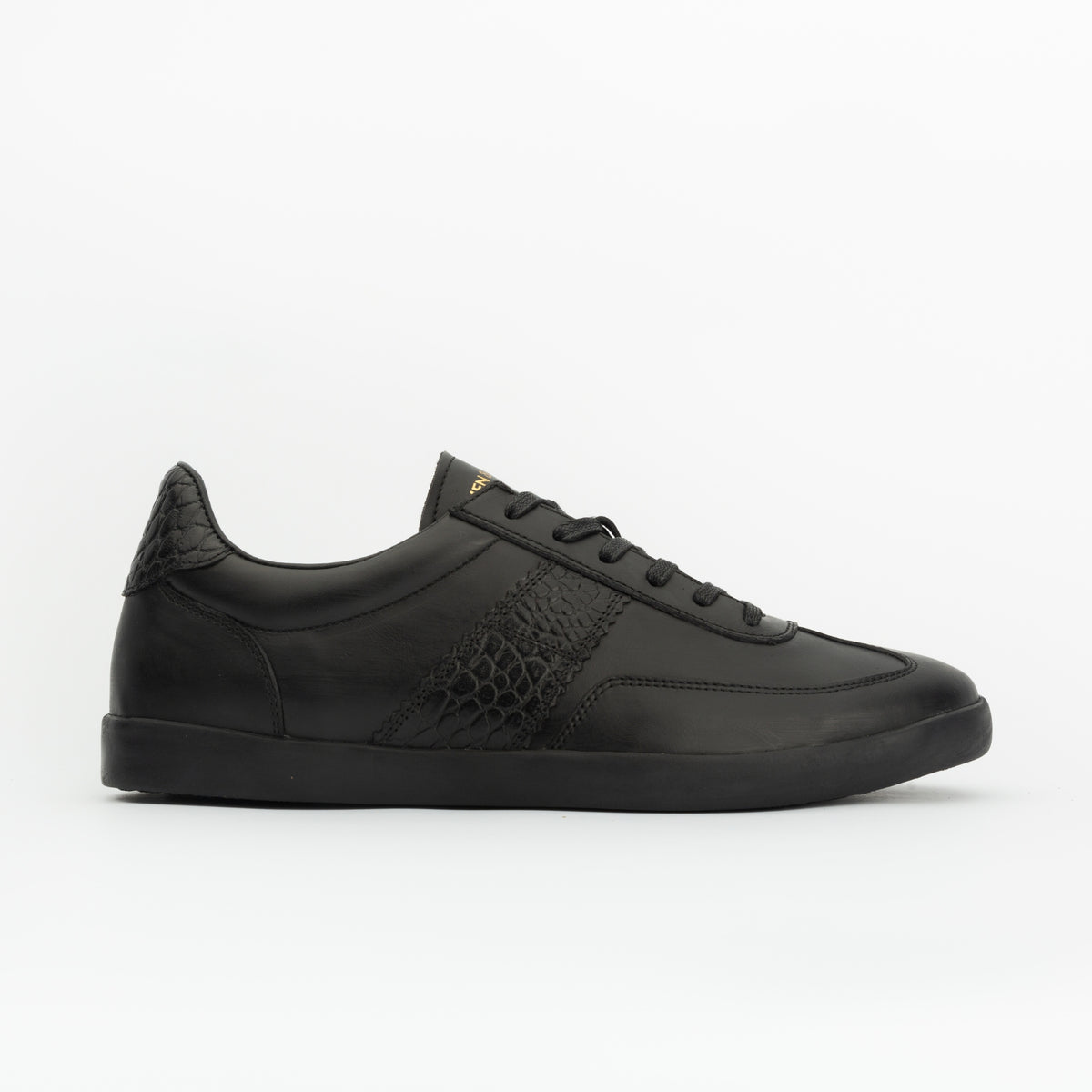 Sneakers ARROW en cuir noir croco