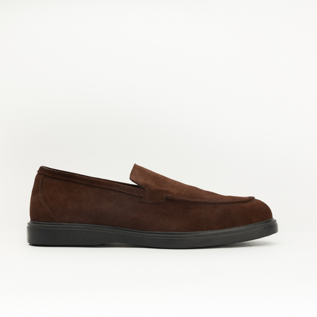 Mocassins en daim marron men and panda