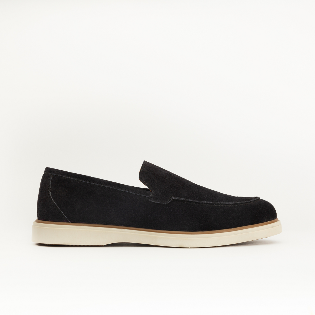 Mocassins en daim bleu