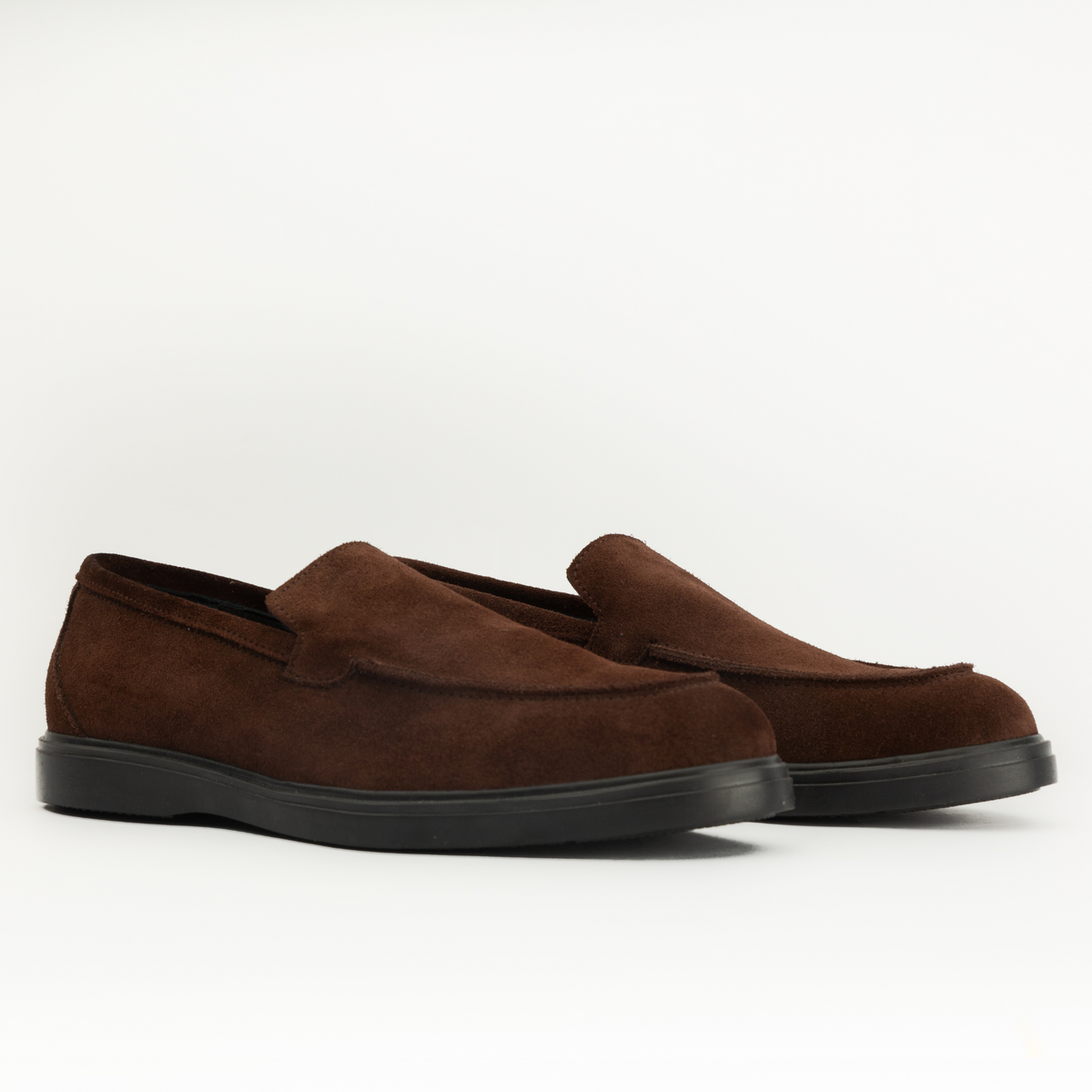 Mocassins en daim marron men and panda
