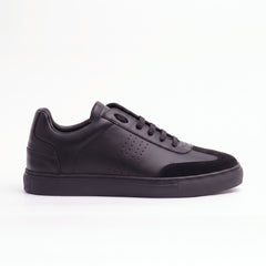 Sneakers BLAKE en cuir et daim noir