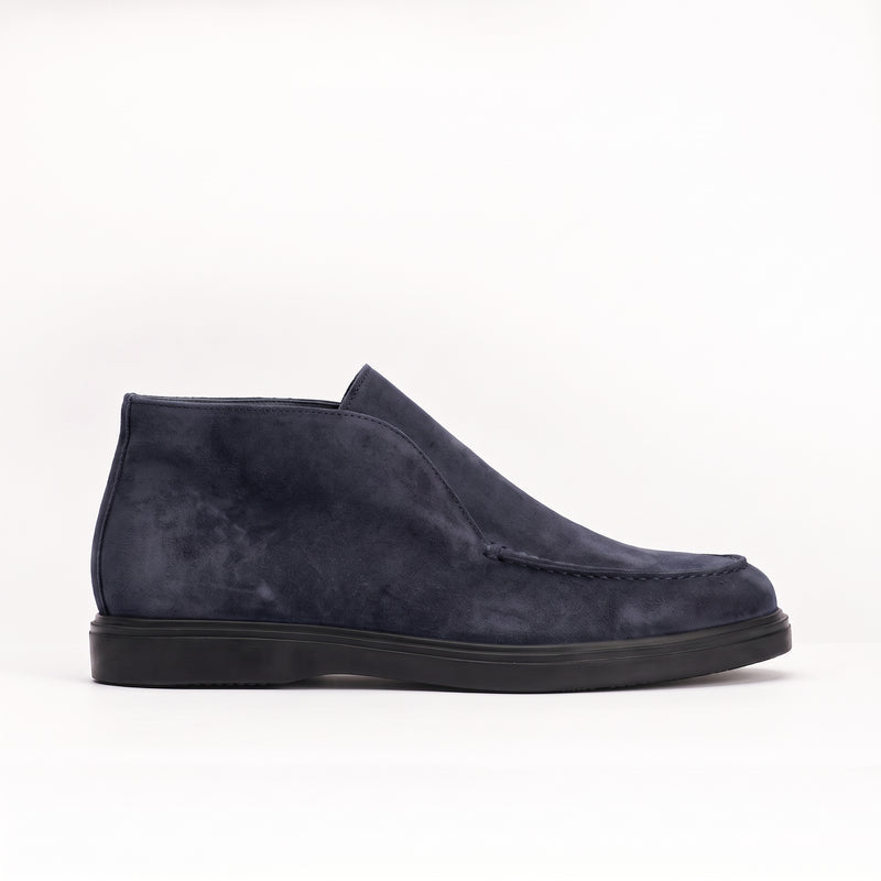 Mocassins montants en daim bleu marine Men & Panda
