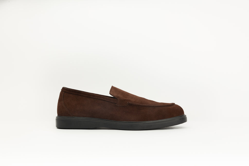 Mocassins en daim marron