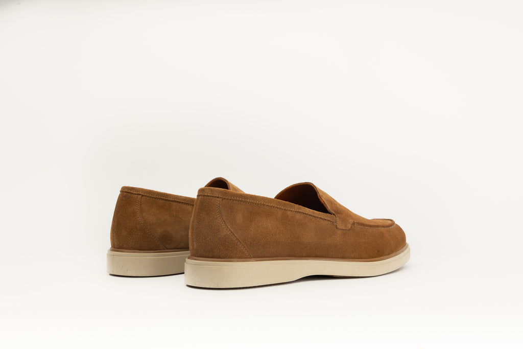 Mocassins en daim camel