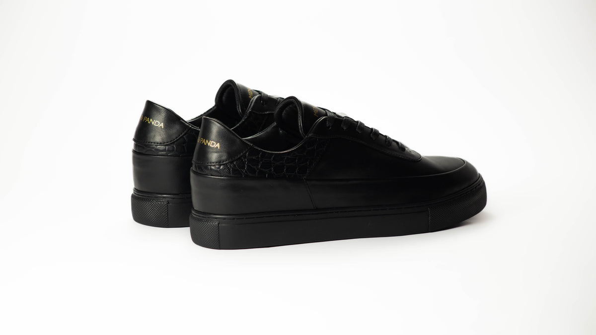 SATURNE sneakers in black leather