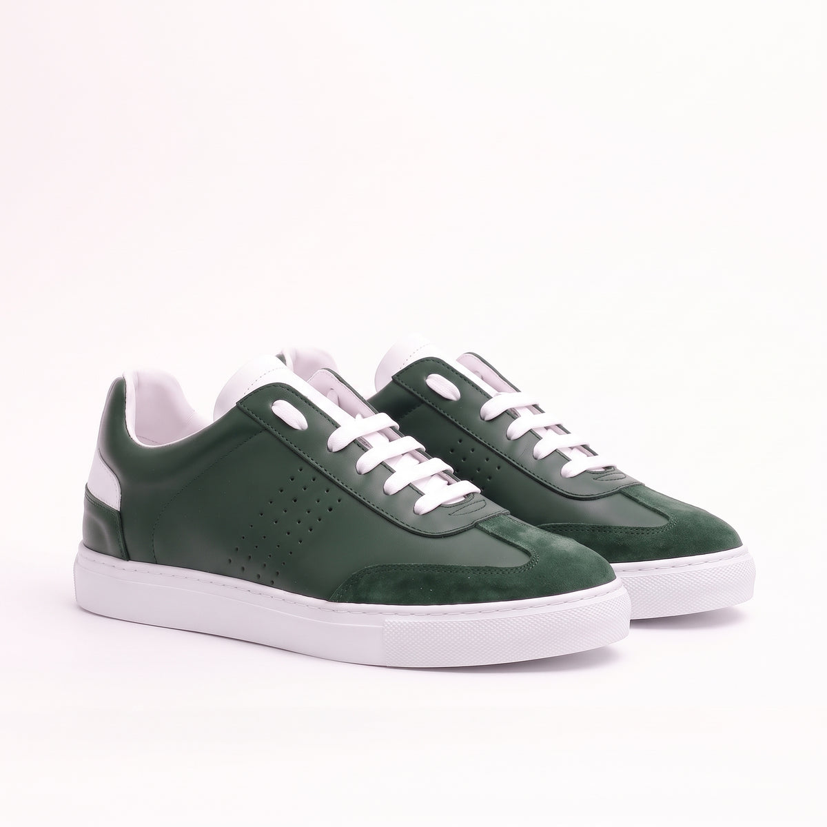 Sneakers BLAKE en cuir vert sapin Men & Panda
