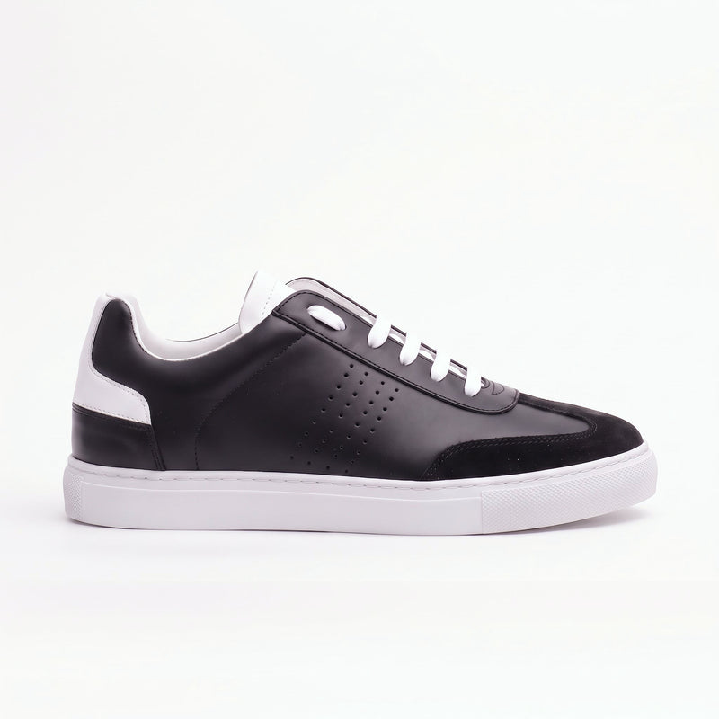 Sneakers BLAKE en cuir noir et blanc Men & Panda