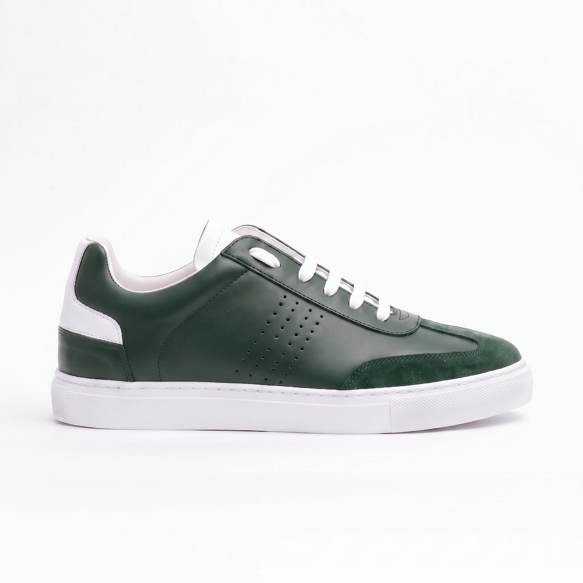 Sneakers BLAKE en cuir vert sapin Men & Panda