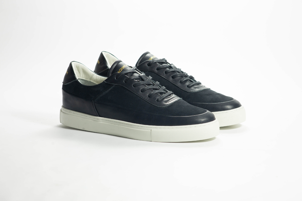 Sneakers SATURNE en daim Bleu Men & Panda