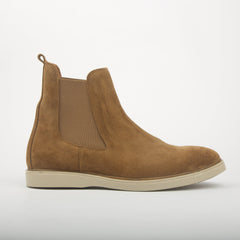 Bottine Chelsea en daim beige