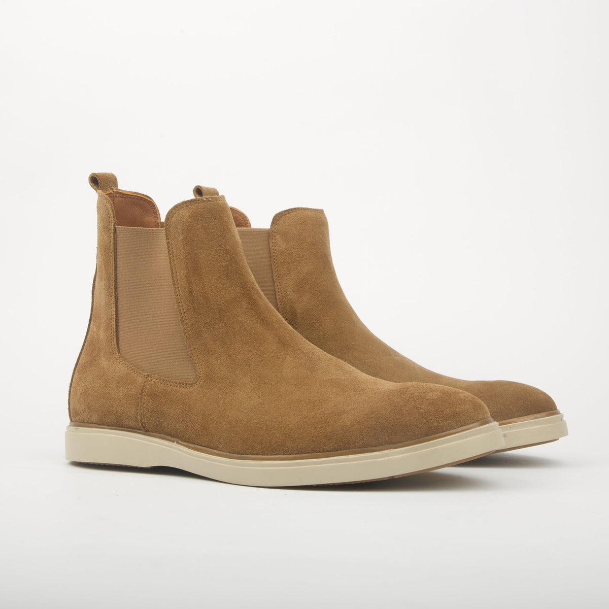 Bottine Chelsea en daim beige Men & Panda