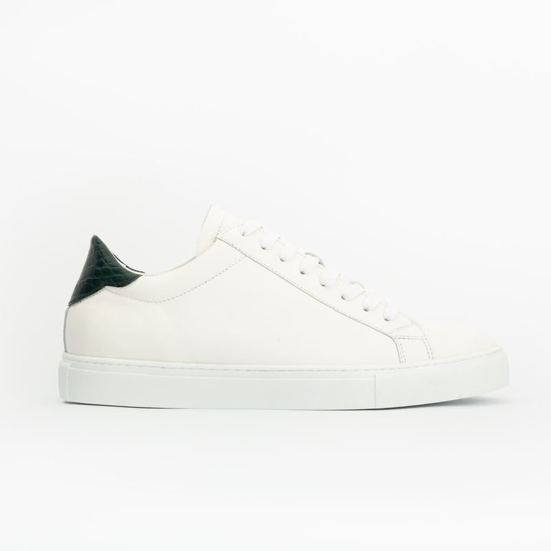 Sneakers GHOST cuir blanc - croco vert Men & Panda