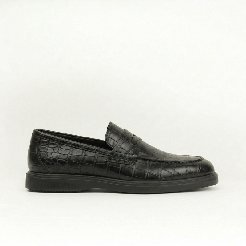 Mocassins en cuir croco Men & Panda
