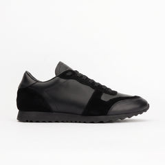 Sneakers RUNNER en cuir noir - daim noir