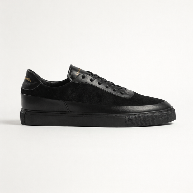 Sneakers SATURNE en daim noir Men & Panda