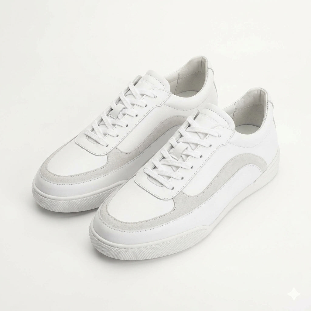 Sneakers WAVES en cuir blanc Men & Panda