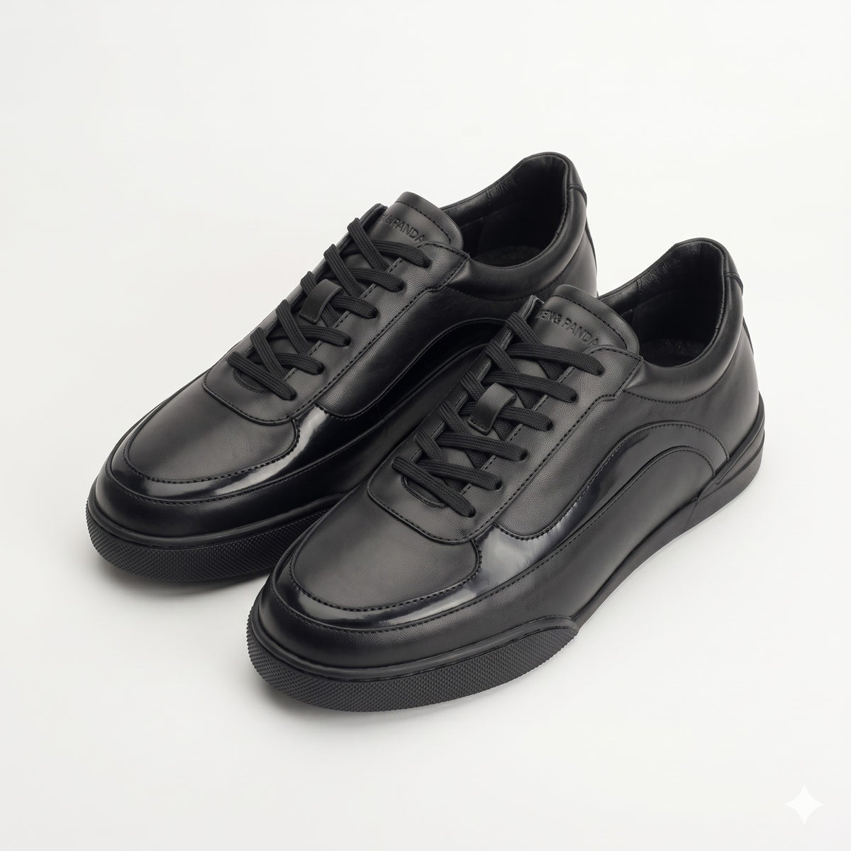Sneakers WAVES en cuir noir Men & Panda