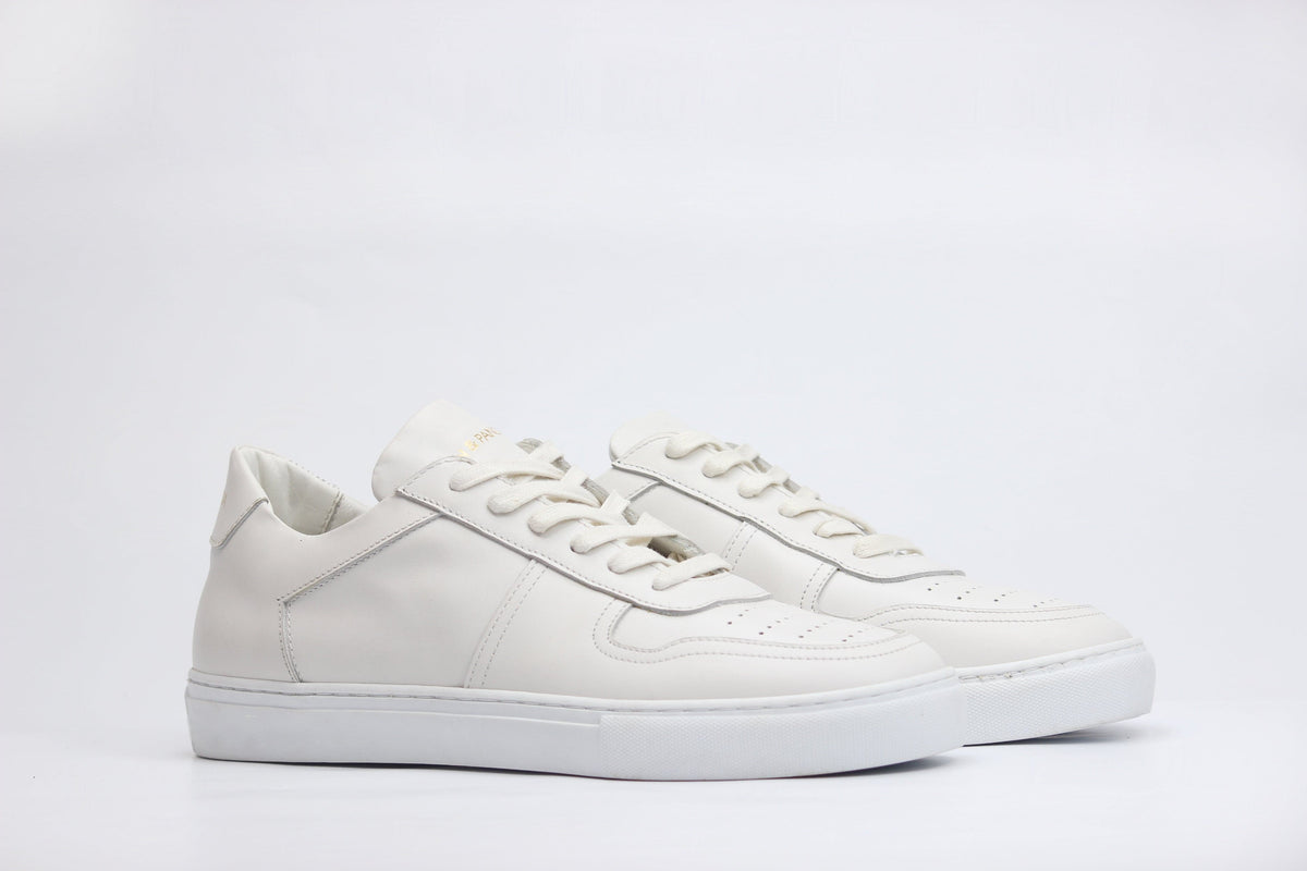 Sneakers BASE cuir blanc
