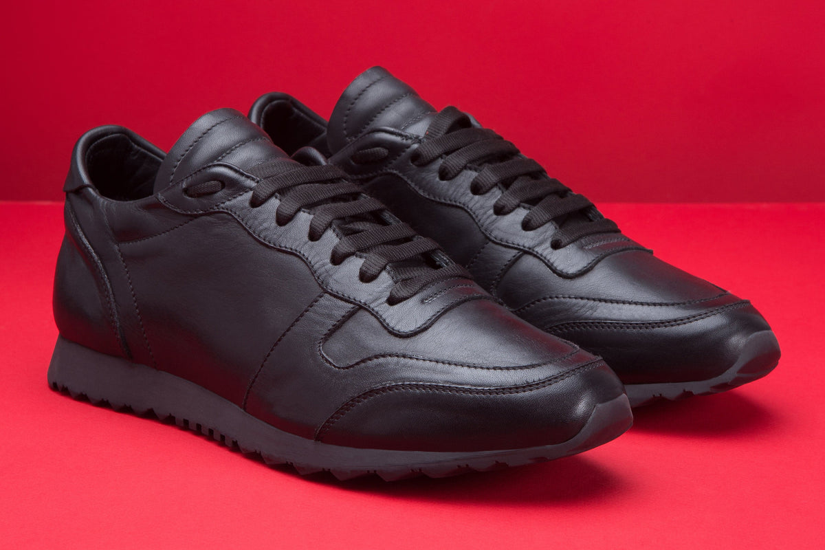 RUNNER leather sneakers