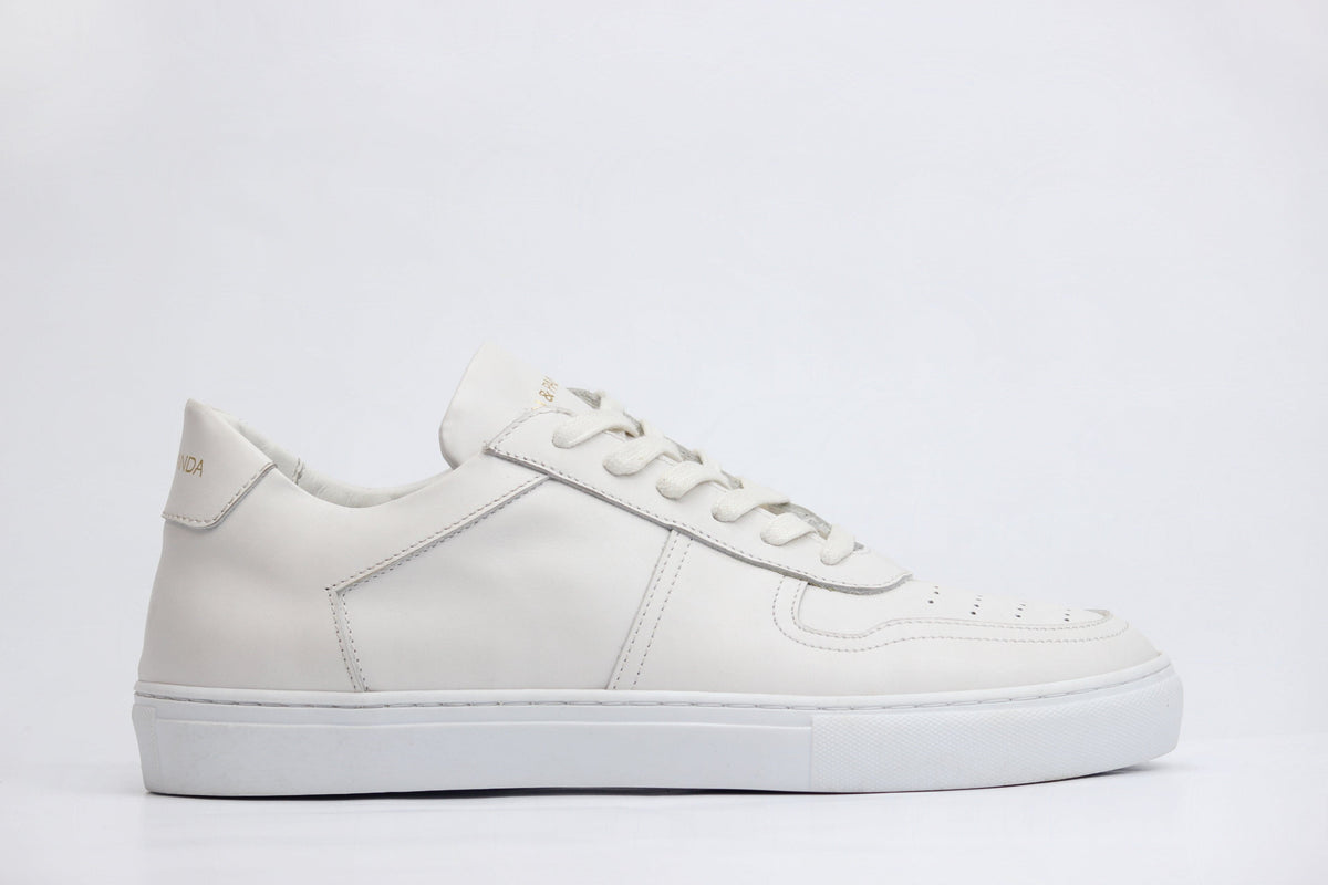 BASE white leather sneakers